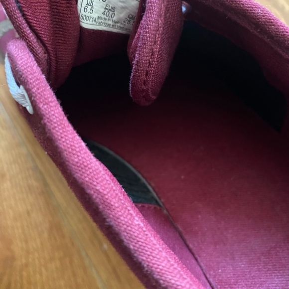 VANS shoes VANS OFF THE WALL Classic Canvas Burgundy women 8.5 - Picture 5 of 5